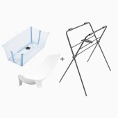 PACK BANHEIRA FLEXI BATH OCEAN BLUE + SUPORTE PARA RECÉM-NASCIDOS + SUPORTE BANHEIRA PACK BANHEIRA FLEXI BATH OCEAN BLUE + SUPORTE PARA RECÉM-NASCIDOS + SUPORTE BANHEIRA