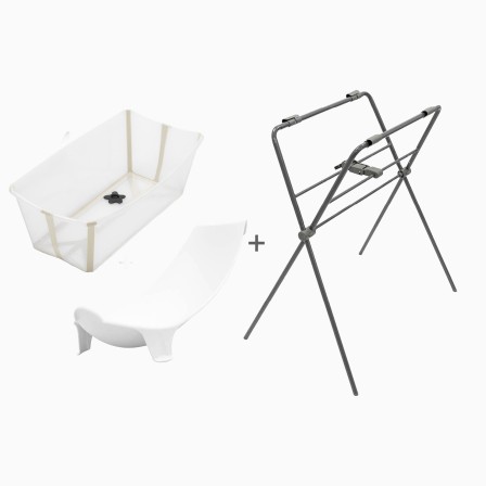 PACK BANHEIRA FLEXI BATH + SUPORTE PARA RECÉM-NASCIDOS + SUPORTE BANHEIRA