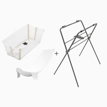 PACK BANHEIRA FLEXI BATH + SUPORTE PARA RECÉM-NASCIDOS + SUPORTE BANHEIRA