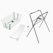 PACK BANHEIRA FLEXI BATH TRANSPARENT GREEN + SUPORTE PARA RECÉM-NASCIDOS + SUPORTE BANHEIRA PACK BANHEIRA FLEXI BATH TRANSPARENT GREEN + SUPORTE PARA RECÉM-NASCIDOS + SUPORTE BANHEIRA