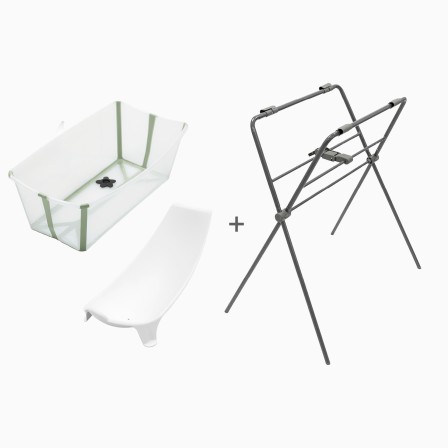 PACK BANHEIRA FLEXI BATH + SUPORTE PARA RECÉM-NASCIDOS + SUPORTE BANHEIRA