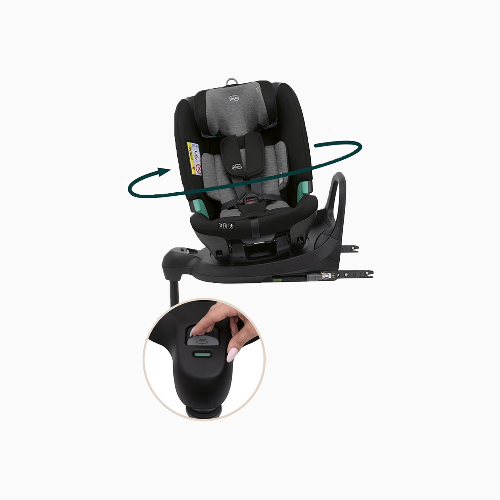 CADEIRA AUTO FULLSEAT 360 COM BASE