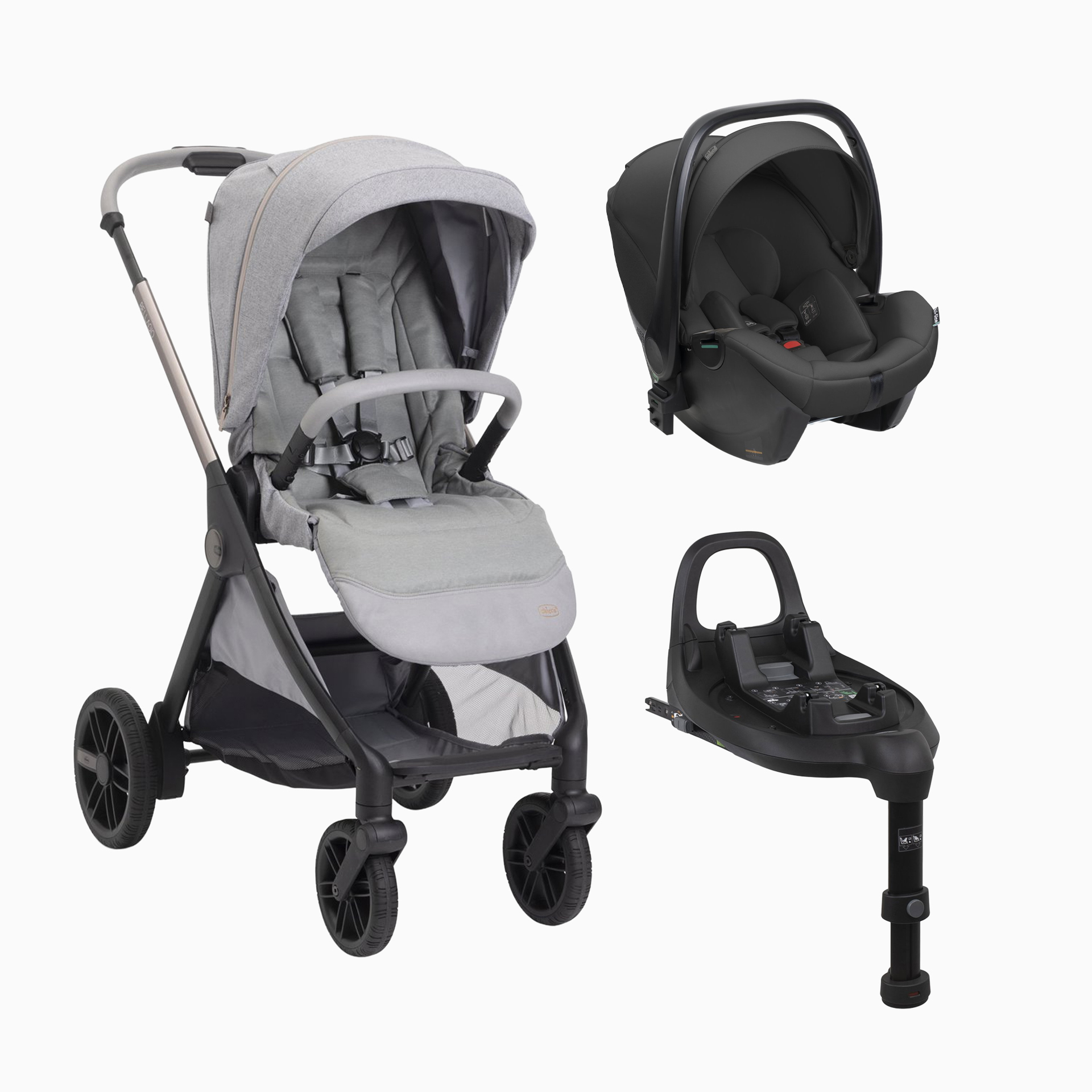 DUO CARRINHO BELLAGIO 2.0 + KORY PLUS + BASE FULL 360