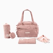 SACO DE FRALDAS FLUFFY CORDUROY ROSA SACO DE FRALDAS FLUFFY CORDUROY ROSA