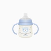 BIBERÃO COM ASAS 150ML NIGHT & DAY AZUL