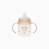 BIBERÃO COM ASAS 150ML NIGHT & DAY BEGE