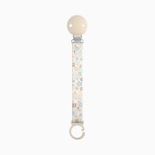 PRENDE CHUPETAS TECIDO WONDERLAND FLORES BRANCO