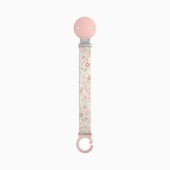 PRENDE CHUPETAS TECIDO WONDERLAND FLORES ROSA