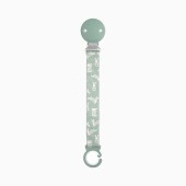 PRENDE CHUPETAS TECIDO WONDERLAND COELHOS MENTA