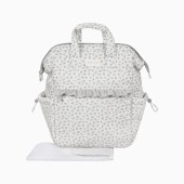 MOCHILA LITTLE BLOOM FLOWERS GREY