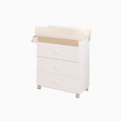 CÓMODA-BANHEIRA ECOPLUS KIT BRANCO MATE / ROBLE TRIGO