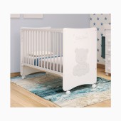 CAMA BABY BEAR BRANCO MATE / PRATA MATE