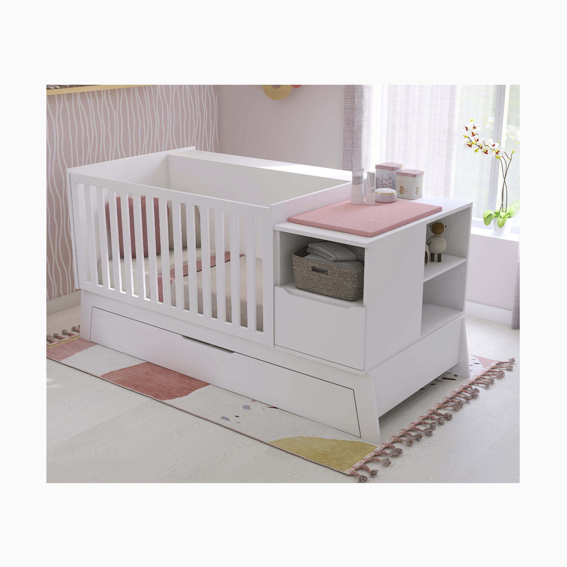 COMBI VIBE COM GAVETÃO E LATERAL AMOVÍVEL