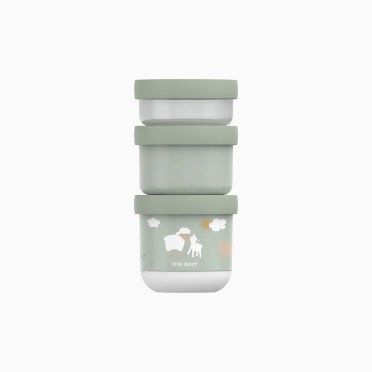 SNACKBOX EMPILHÁVEL MEPAL MIO 3 PEÇAS - LITTLE FARM