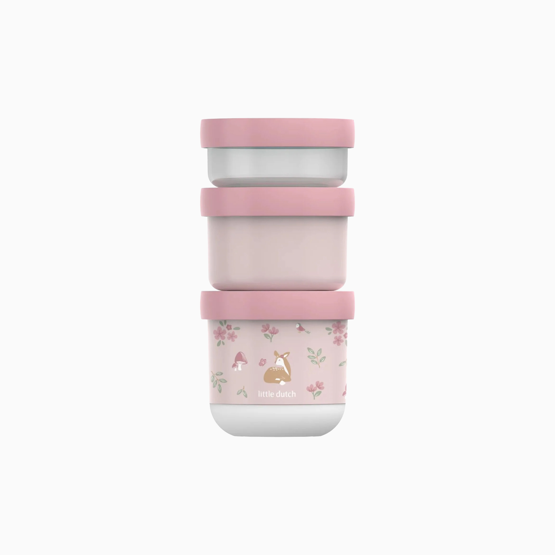 SNACKBOX EMPILHÁVEL MEPAL MIO 3 PEÇAS - FAIRY GARDEN