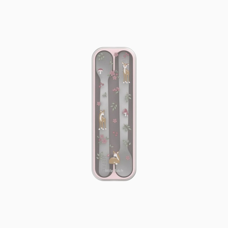 SET DE 2 COLHERES DE BEBE LONGAS MIO - FAIRY GARDEN