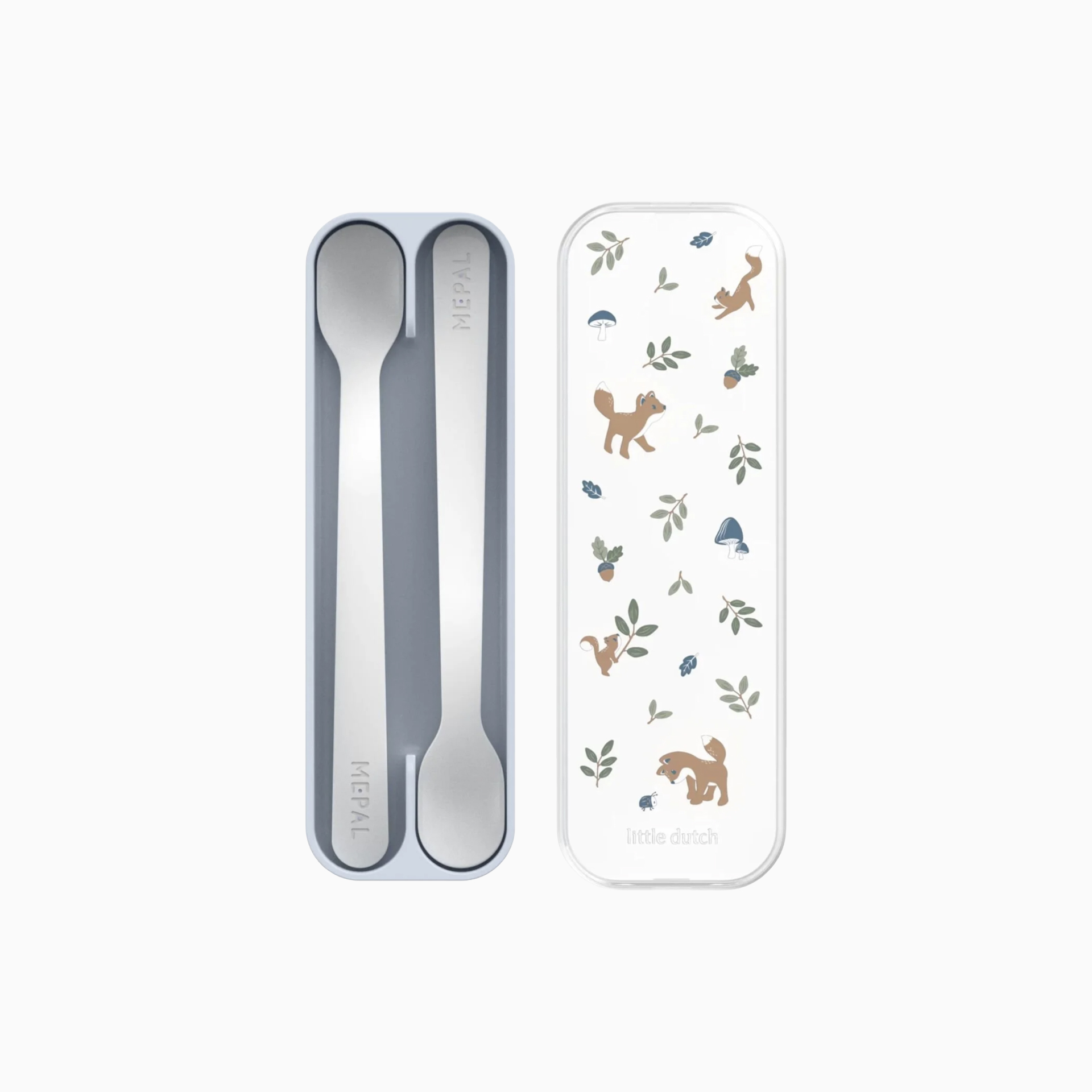 SET DE 2 COLHERES DE BEBE LONGAS MIO - FOREST FRIENDS