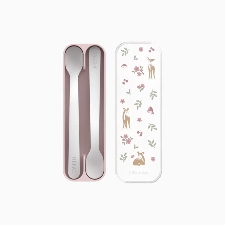 SET DE 2 COLHERES DE BEBE LONGAS MIO - FAIRY GARDEN - Image product