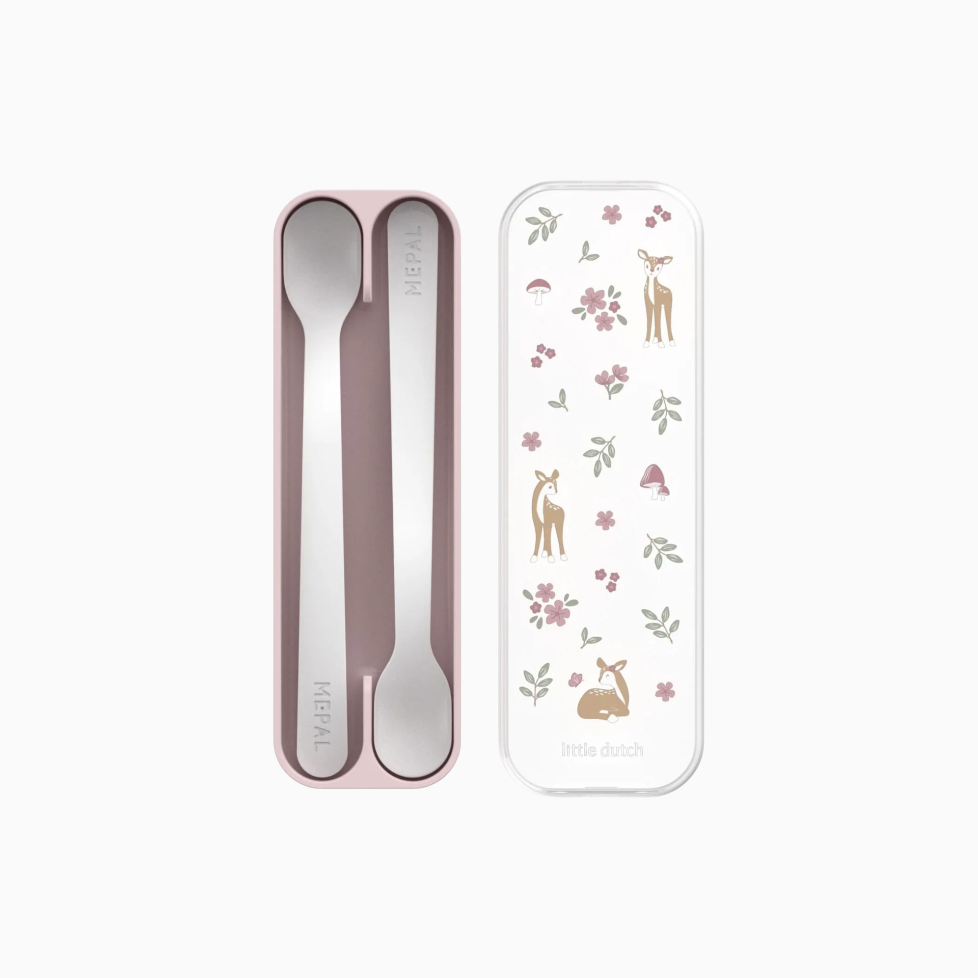SET DE 2 COLHERES DE BEBE LONGAS MIO - FAIRY GARDEN
