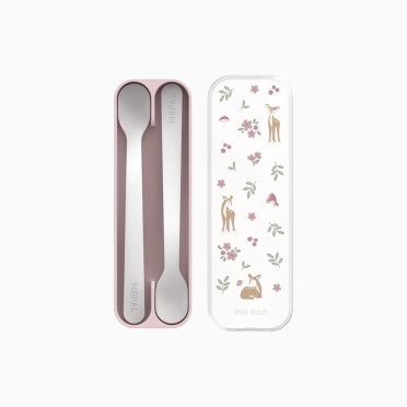 SET DE 2 COLHERES DE BEBE LONGAS MIO - FAIRY GARDEN