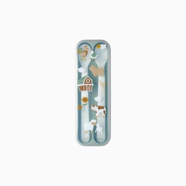 SET DE 2 COLHERES DE BEBE LONGAS MIO - LITTLE FARM