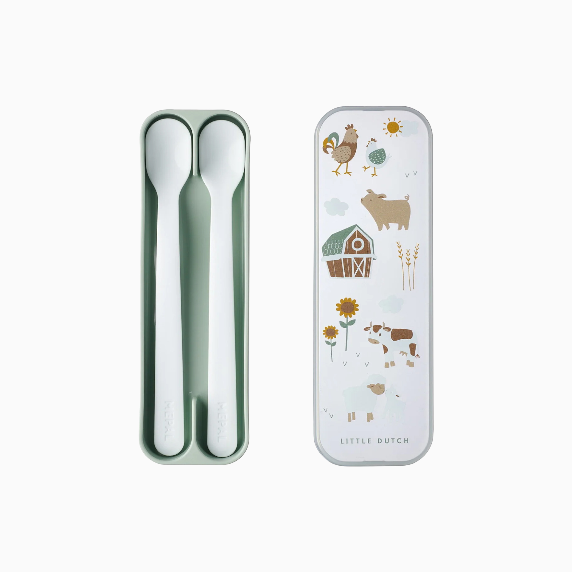 SET DE 2 COLHERES DE BEBE LONGAS MIO - LITTLE FARM