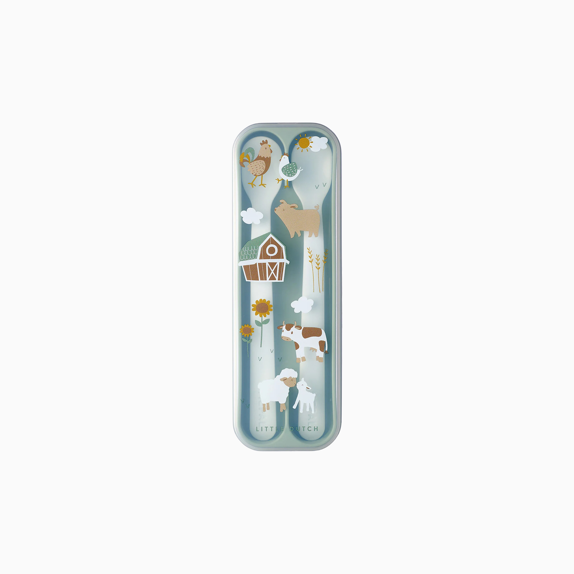 SET DE 2 COLHERES DE BEBE LONGAS MIO - LITTLE FARM