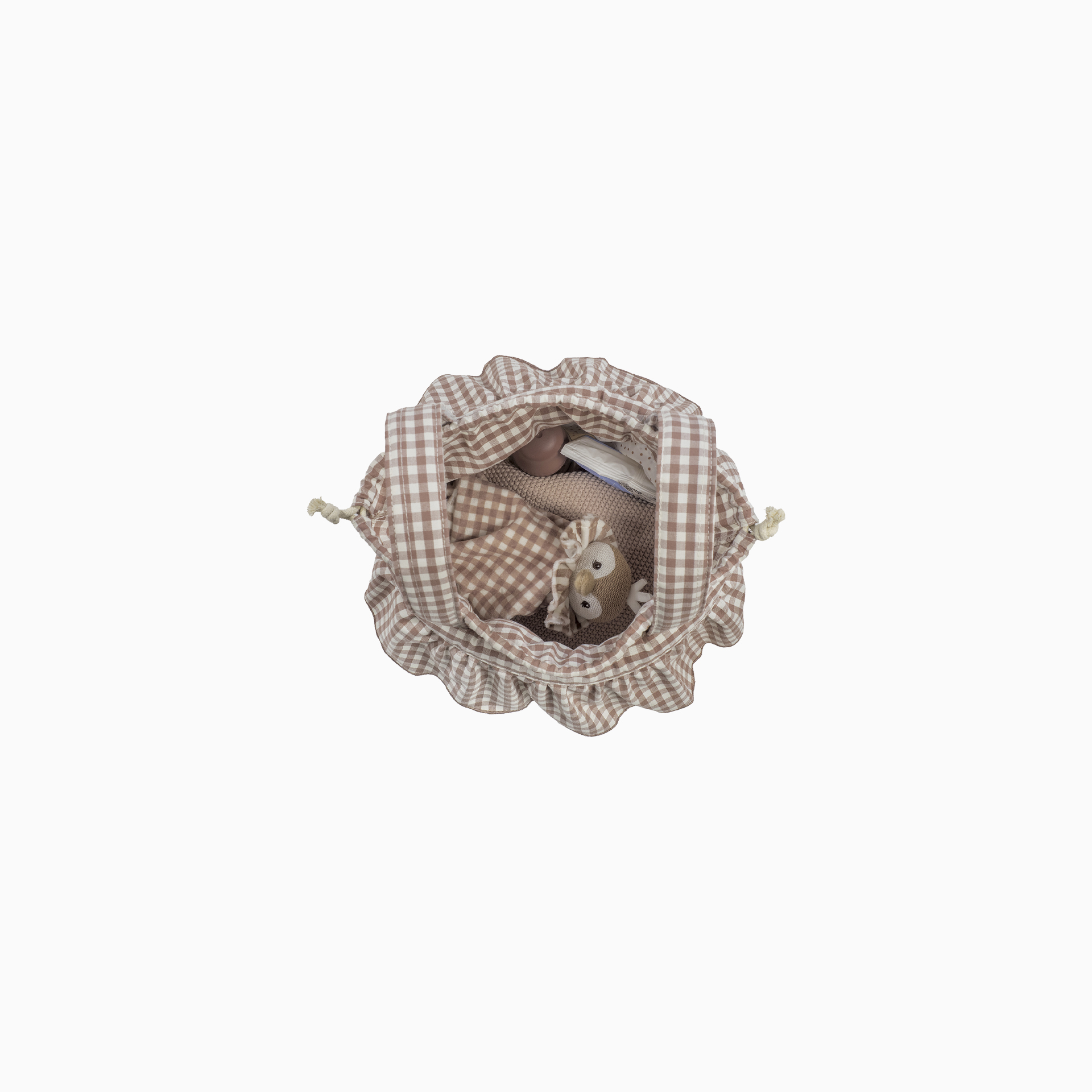 BOLSA BUCKET PRALINÉ VICHY