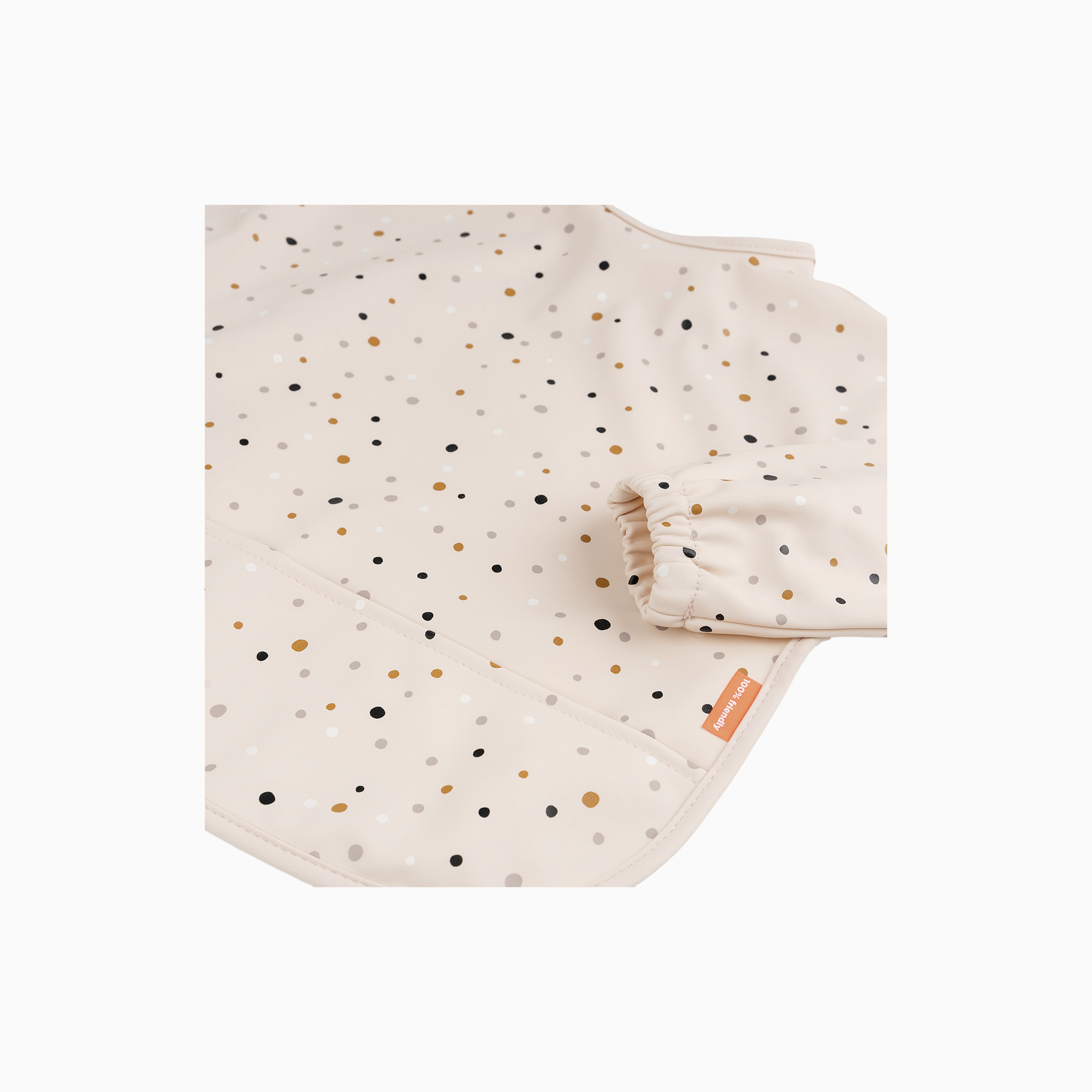 BABETE COM MANGAS E BOLSO HAPPY DOTS