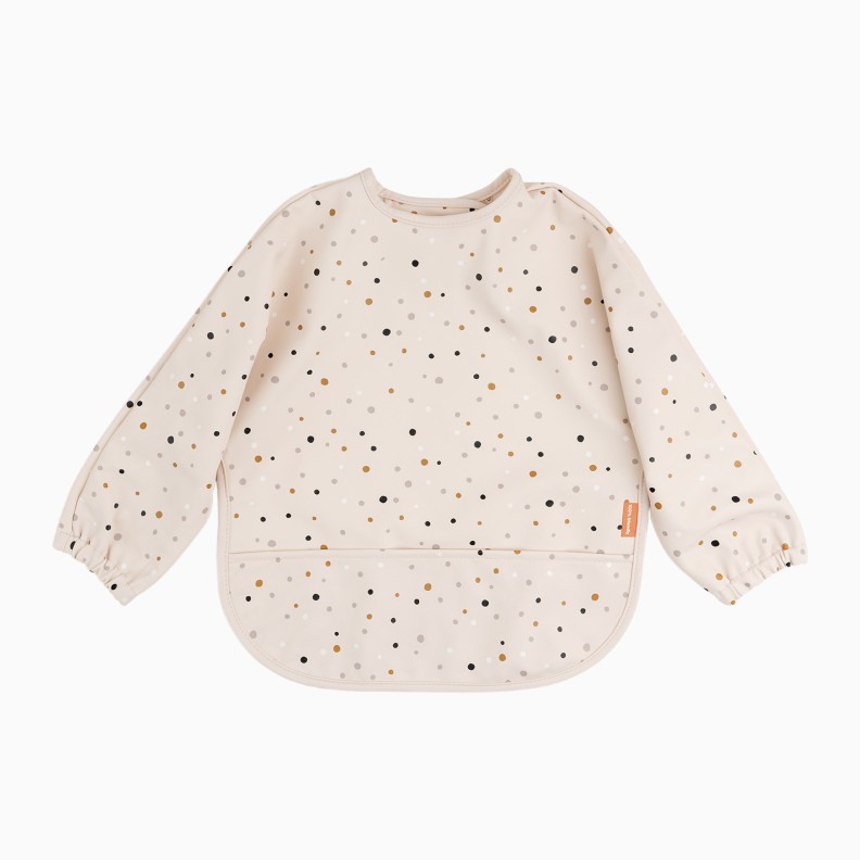BABETE COM MANGAS E BOLSO HAPPY DOTS