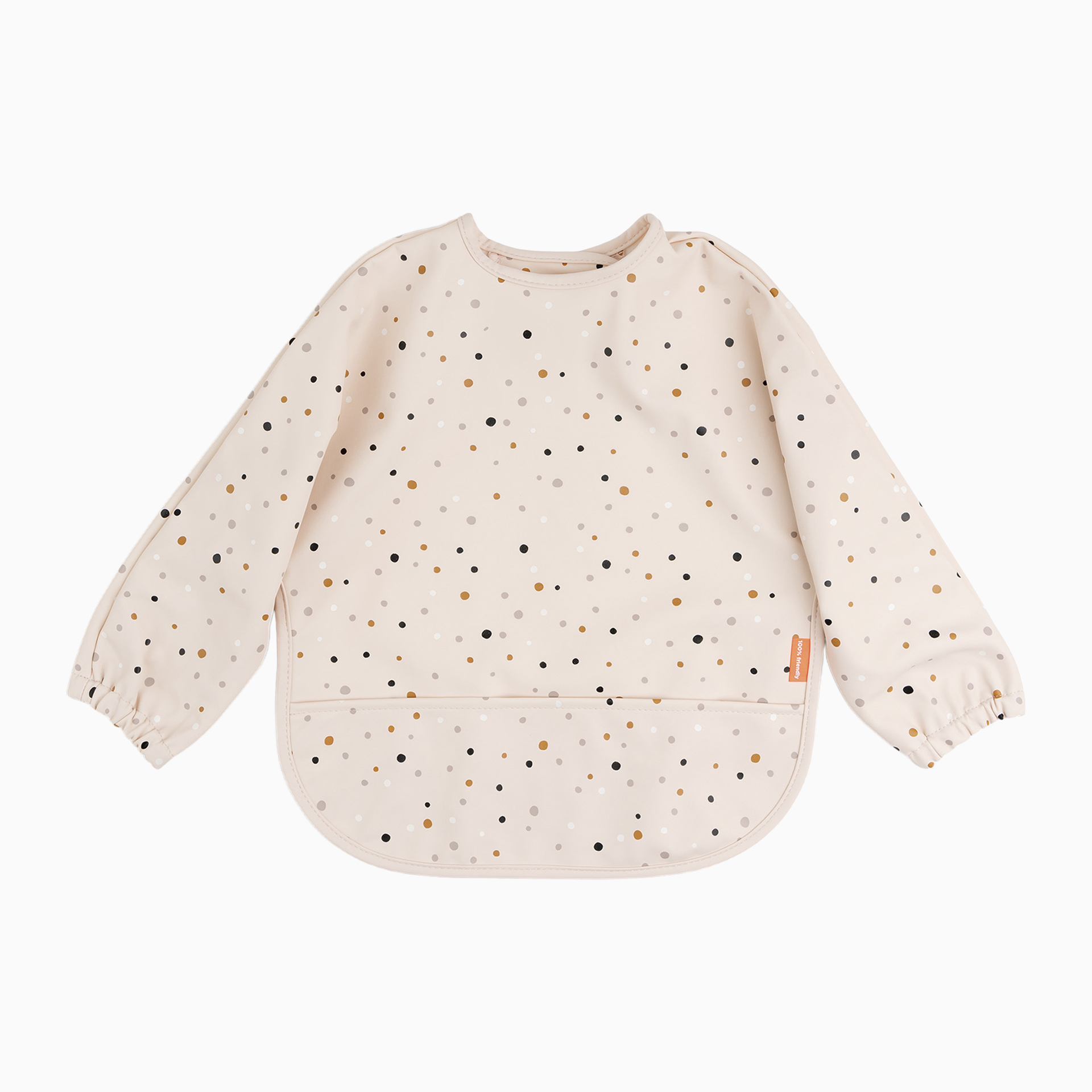 BABETE COM MANGAS E BOLSO HAPPY DOTS