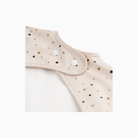 BABETE COM MANGAS E BOLSO HAPPY DOTS