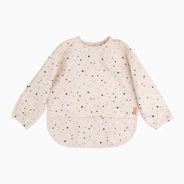 BABETE COM MANGAS E BOLSO HAPPY DOTS