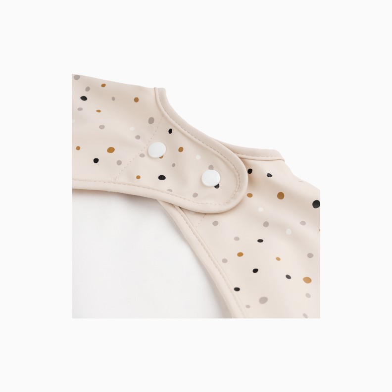 BABETE COM MANGAS E BOLSO HAPPY DOTS