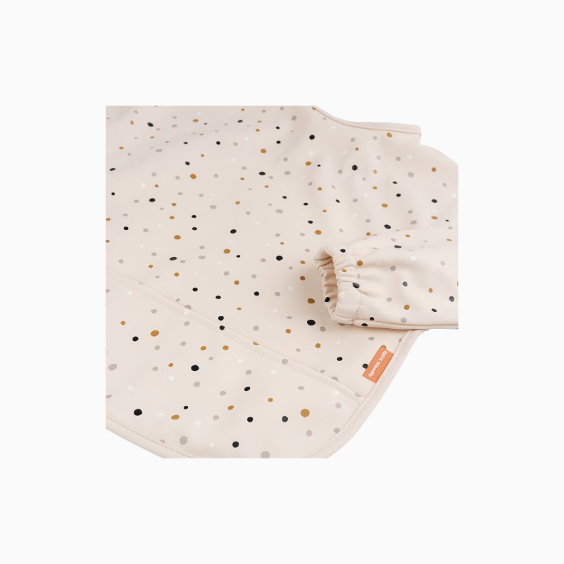 BABETE COM MANGAS E BOLSO HAPPY DOTS