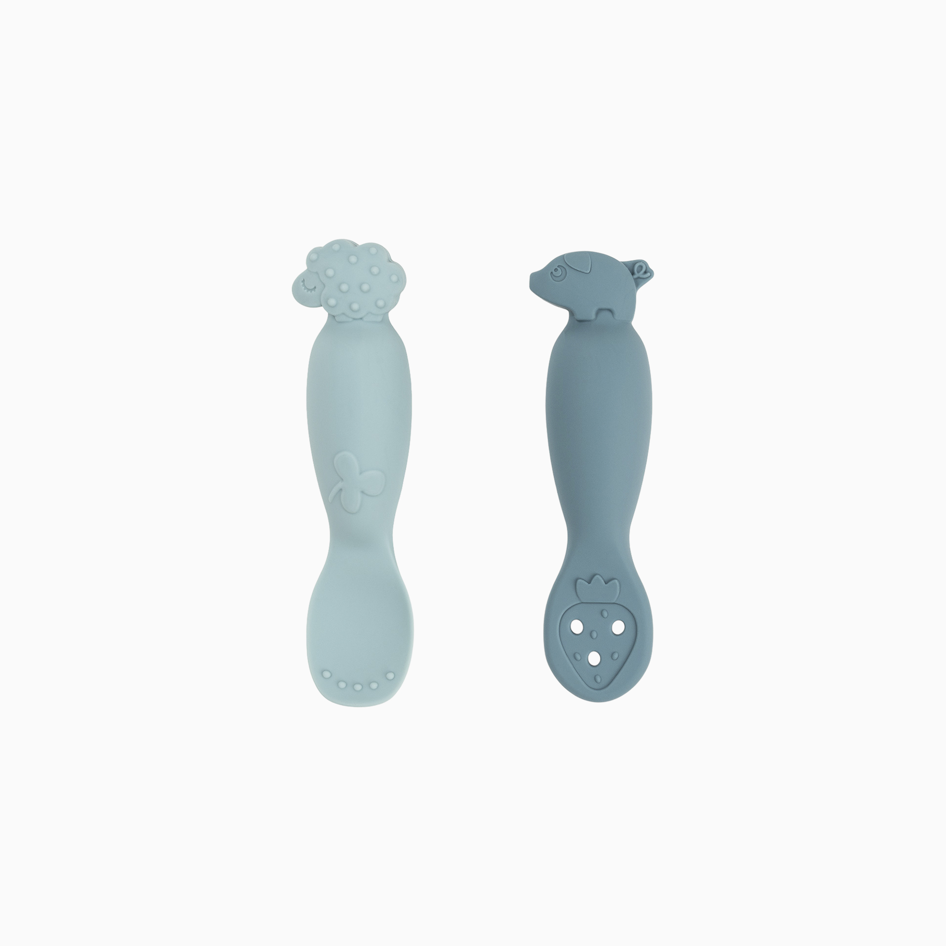 PACK 2 COLHERES SILICONE TINY FARM