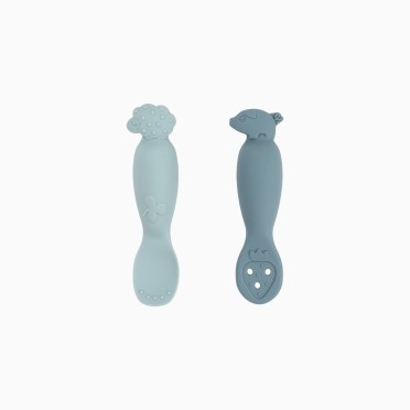 PACK 2 COLHERES SILICONE TINY FARM