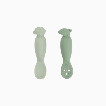 PACK 2 COLHERES SILICONE TINY FARM