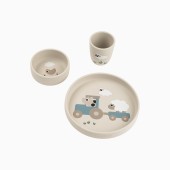 CONJUNTO DE JANTAR COM VENTOSA STICK&STAY TINY FARM ARENA