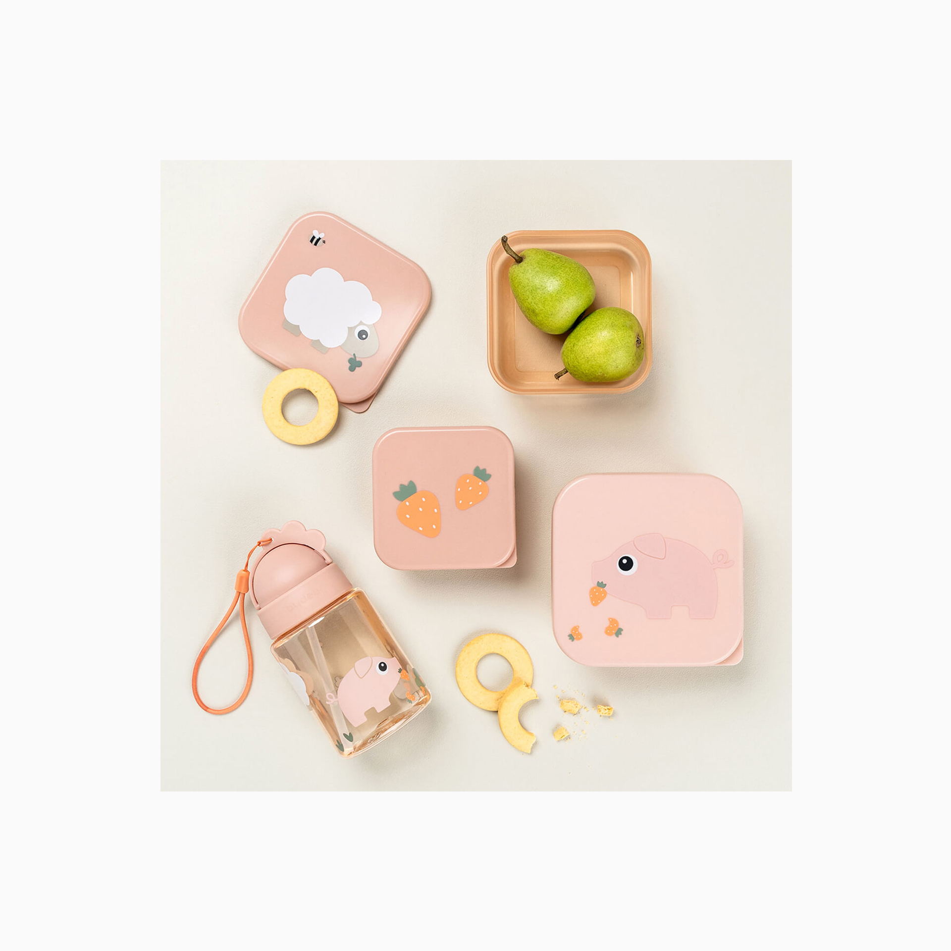 SET 3 LANCHEIRAS TINY FARM