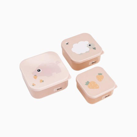 SET 3 LANCHEIRAS TINY FARM - Image product