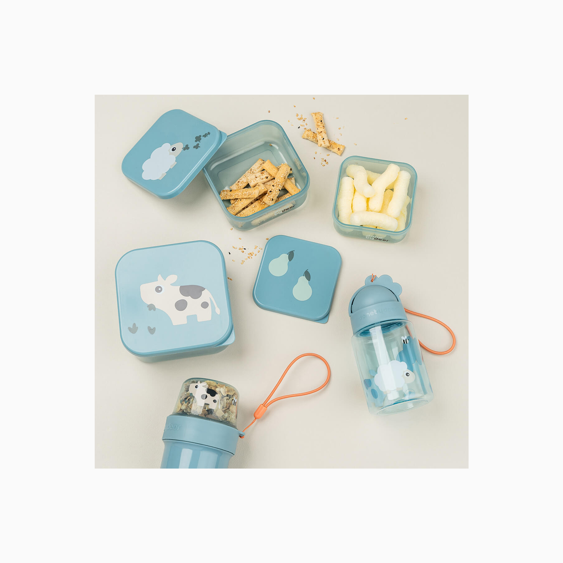 SET 3 LANCHEIRAS TINY FARM