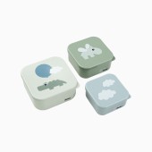 SET 3 LANCHEIRAS HAPPY CLOUDS GREEN