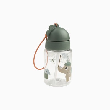 GARRAFA COM PALHINHA 280ML TINY TRAILS