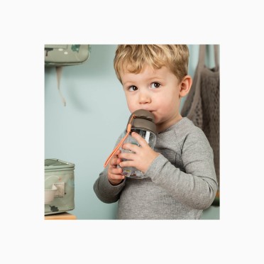 GARRAFA COM PALHINHA 280ML TINY TRAILS