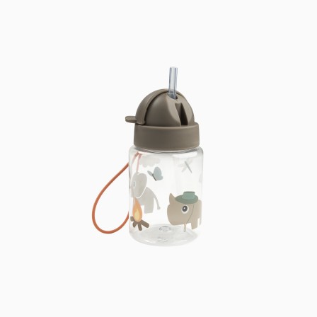 GARRAFA COM PALHINHA 280ML TINY TRAILS