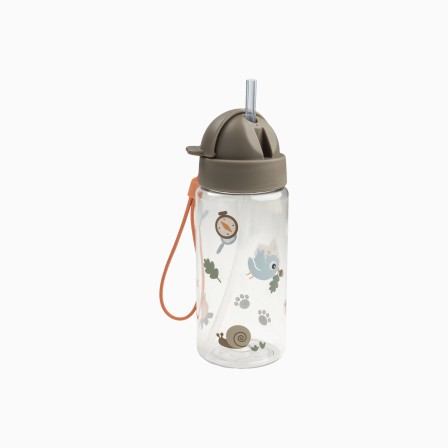 GARRAFA COM PALHINHA 350ML TINY TRAILS