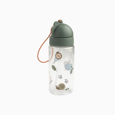 GARRAFA COM PALHINHA 350ML TINY TRAILS