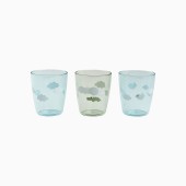 PACK 3 MINI COPOS YUMMY HAPPY CLOUDS BLUE