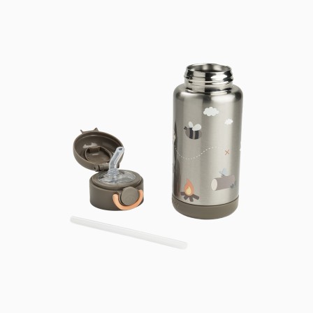 GARRAFA TÉRMICA COM PALHINHA 340ML TINY TRAILS
